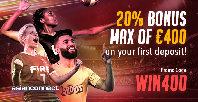 AsianConnect88 | 20% bonus max of €400 on your first deposit | PROMO CODE: ACSTART400